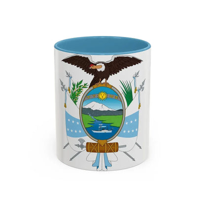 Coat of arms of Ecuador (1845) - Accent Coffee Mug 11oz Light Blue - Go Mug Yourself