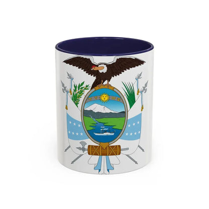Coat of arms of Ecuador (1845) - Accent Coffee Mug 11oz Navy - Go Mug Yourself