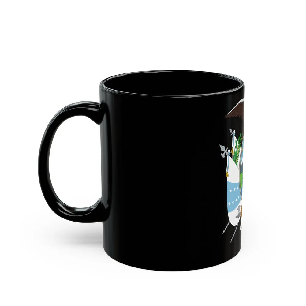 Coat of arms of Ecuador (1845) - Black Coffee Mug-Go Mug Yourself