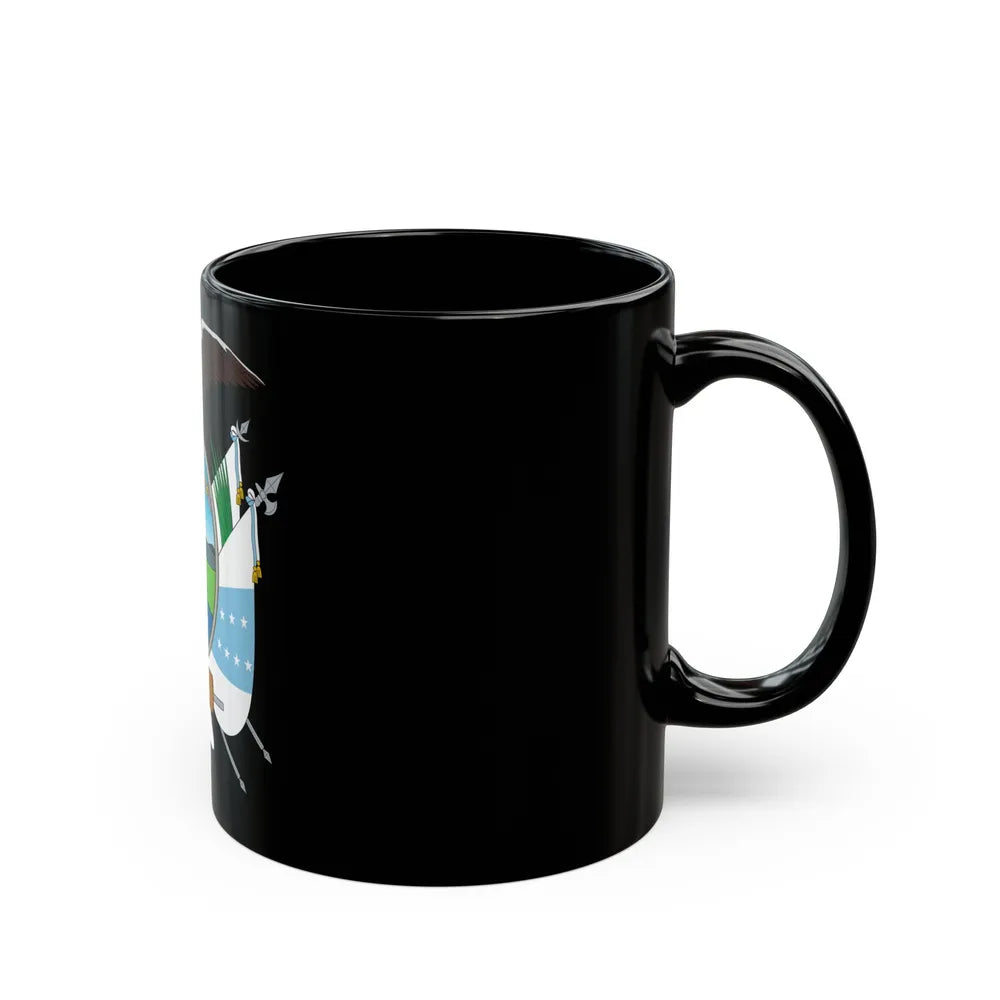 Coat of arms of Ecuador (1845) - Black Coffee Mug-Go Mug Yourself