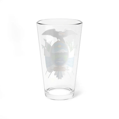 Coat of arms of Ecuador 1845 (Ecuador) (Coat of Arms) Pint Glass 16oz - Go Mug Yourself