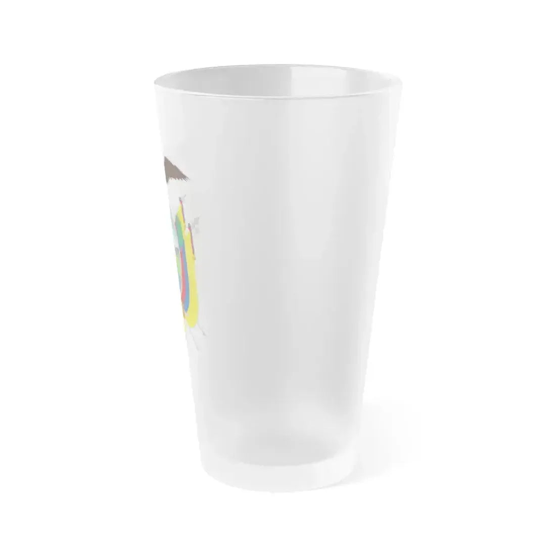 Coat of arms of Ecuador - Frosted Pint Glass 16oz - Go Mug Yourself