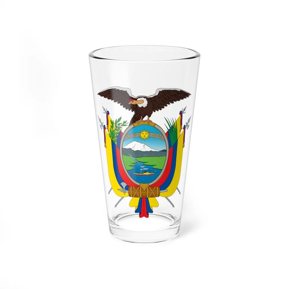 Coat of arms of Ecuador - Pint Glass 16oz-16oz-Go Mug Yourself