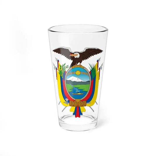 Coat of arms of Ecuador - Pint Glass 16oz 16oz - Go Mug Yourself