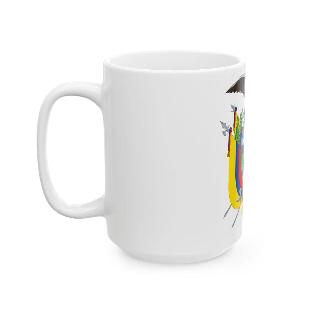 Coat of arms of Ecuador - White Coffee Mug-Go Mug Yourself