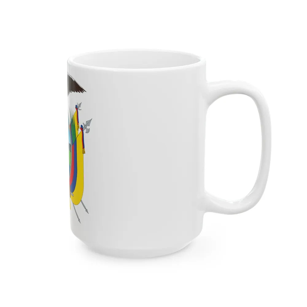 Coat of arms of Ecuador - White Coffee Mug-Go Mug Yourself