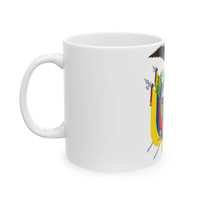 Coat of arms of Ecuador - White Coffee Mug-Go Mug Yourself