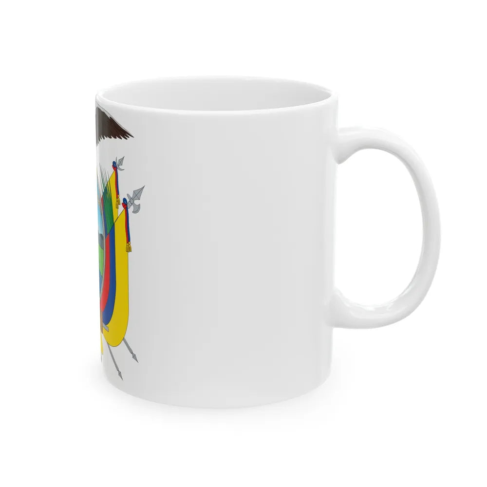 Coat of arms of Ecuador - White Coffee Mug-Go Mug Yourself