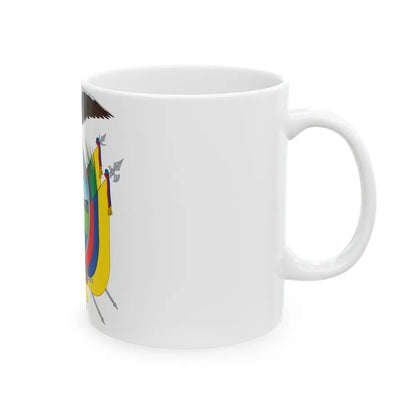 Coat of arms of Ecuador - White Coffee Mug-Go Mug Yourself