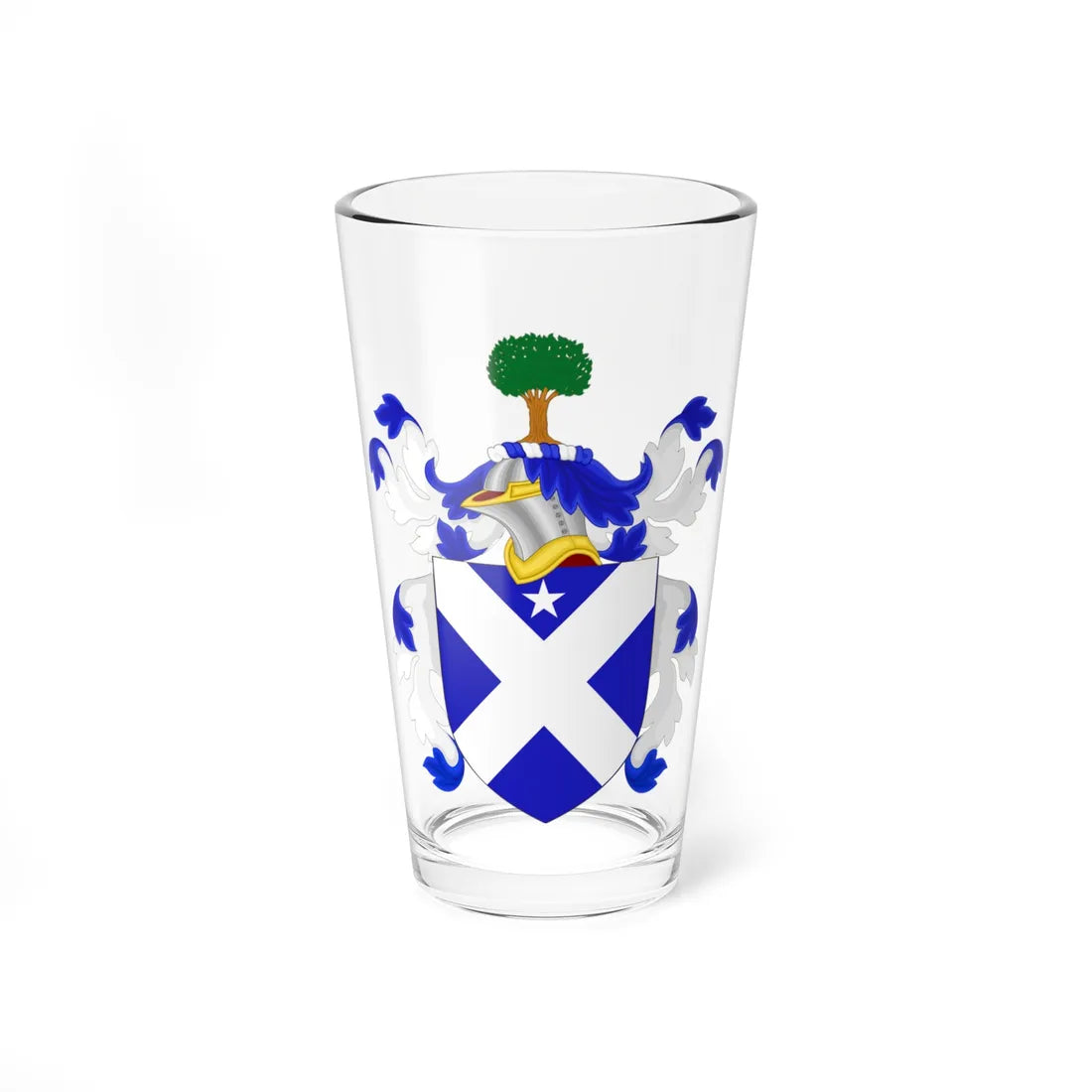 Coat of Arms of Edward Antill (United States) (Coat of Arms) Pint Glass 16oz 16oz - Go Mug Yourself