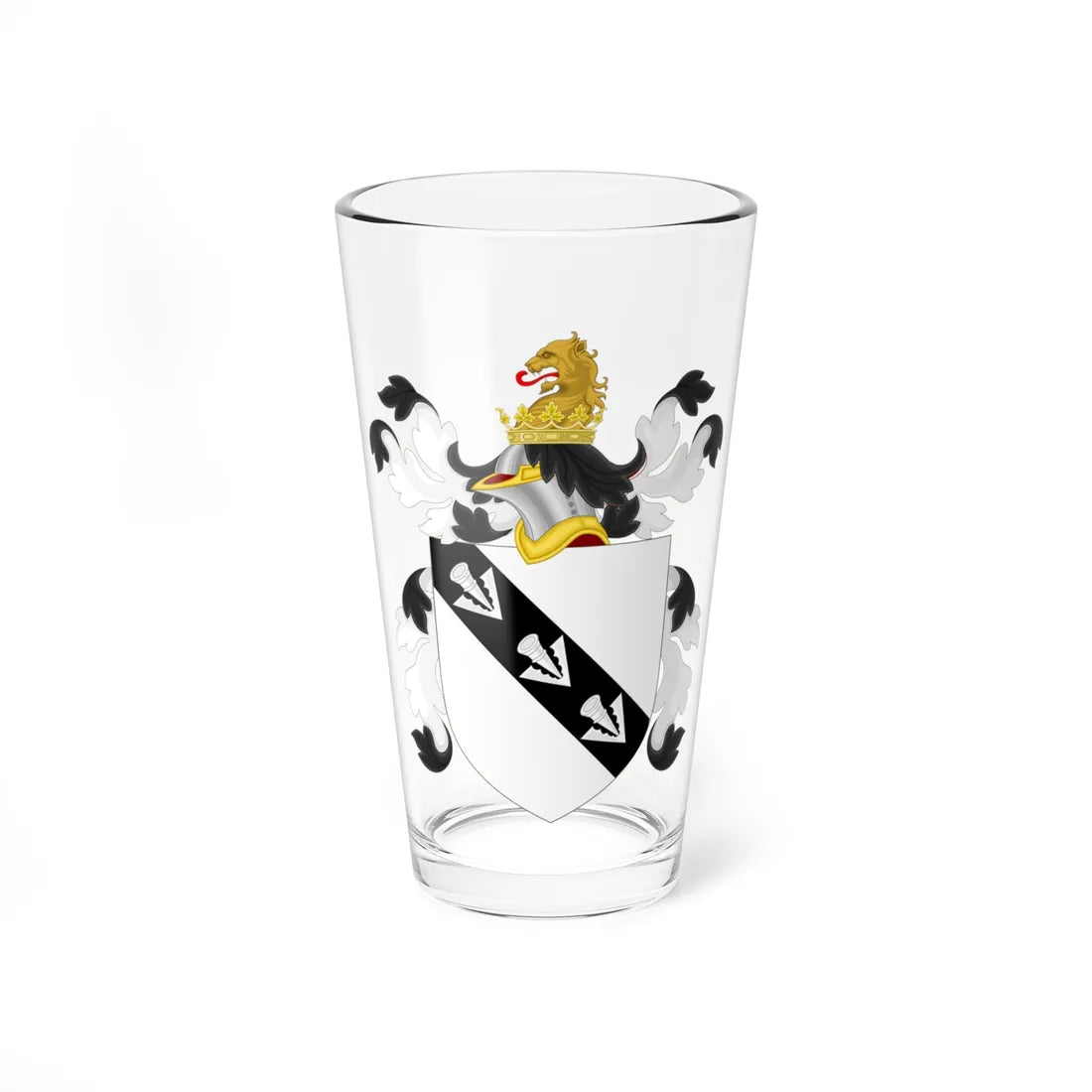 Coat of Arms of Edward Bland (United States) (Coat of Arms) Pint Glass 16oz 16oz - Go Mug Yourself