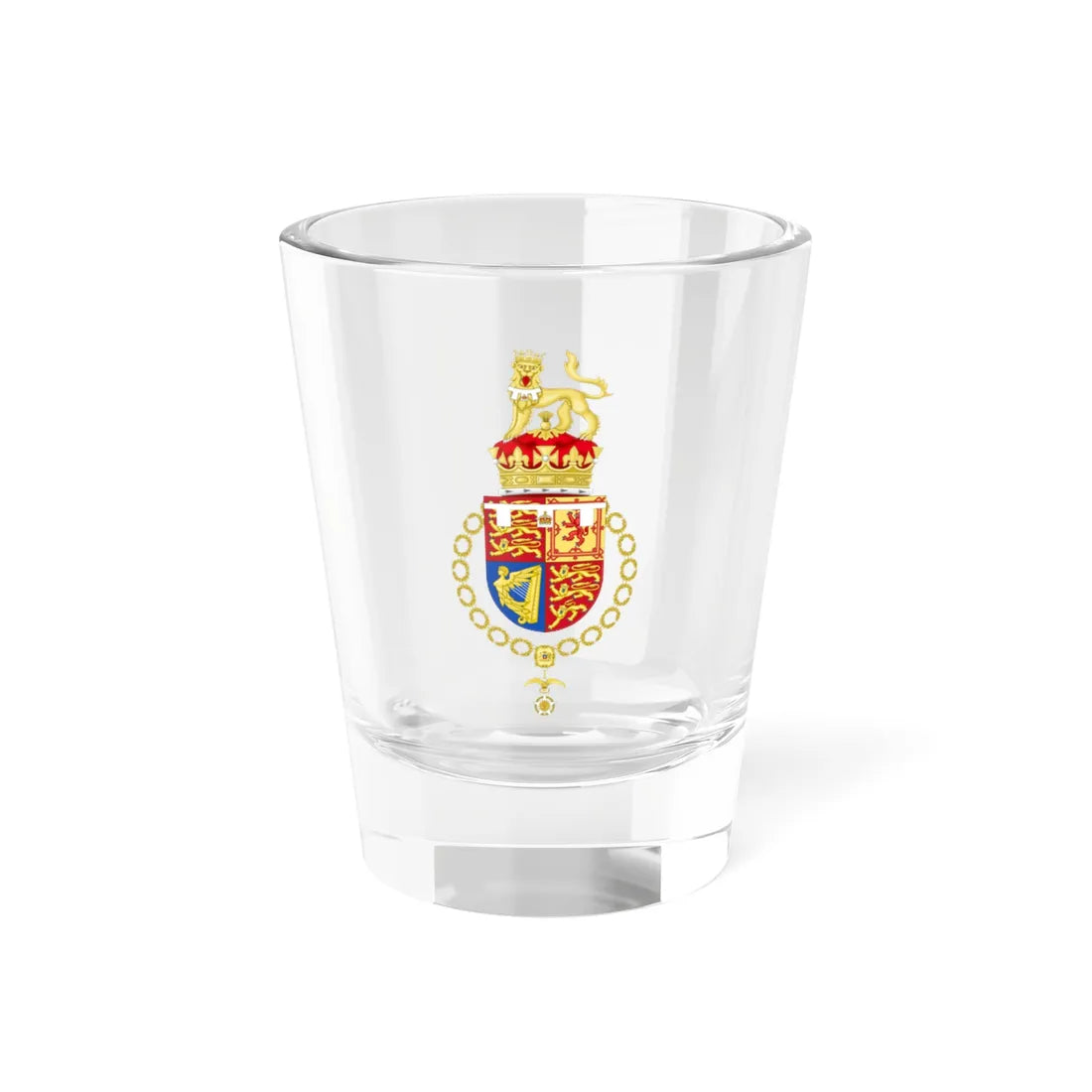 Coat of Arms of Edward Duke of Windsor Chilean Order of Merit (United Kingdom) (Coat of Arms) Shot Glass 1.5oz 1.5oz - Go Mug Yourself