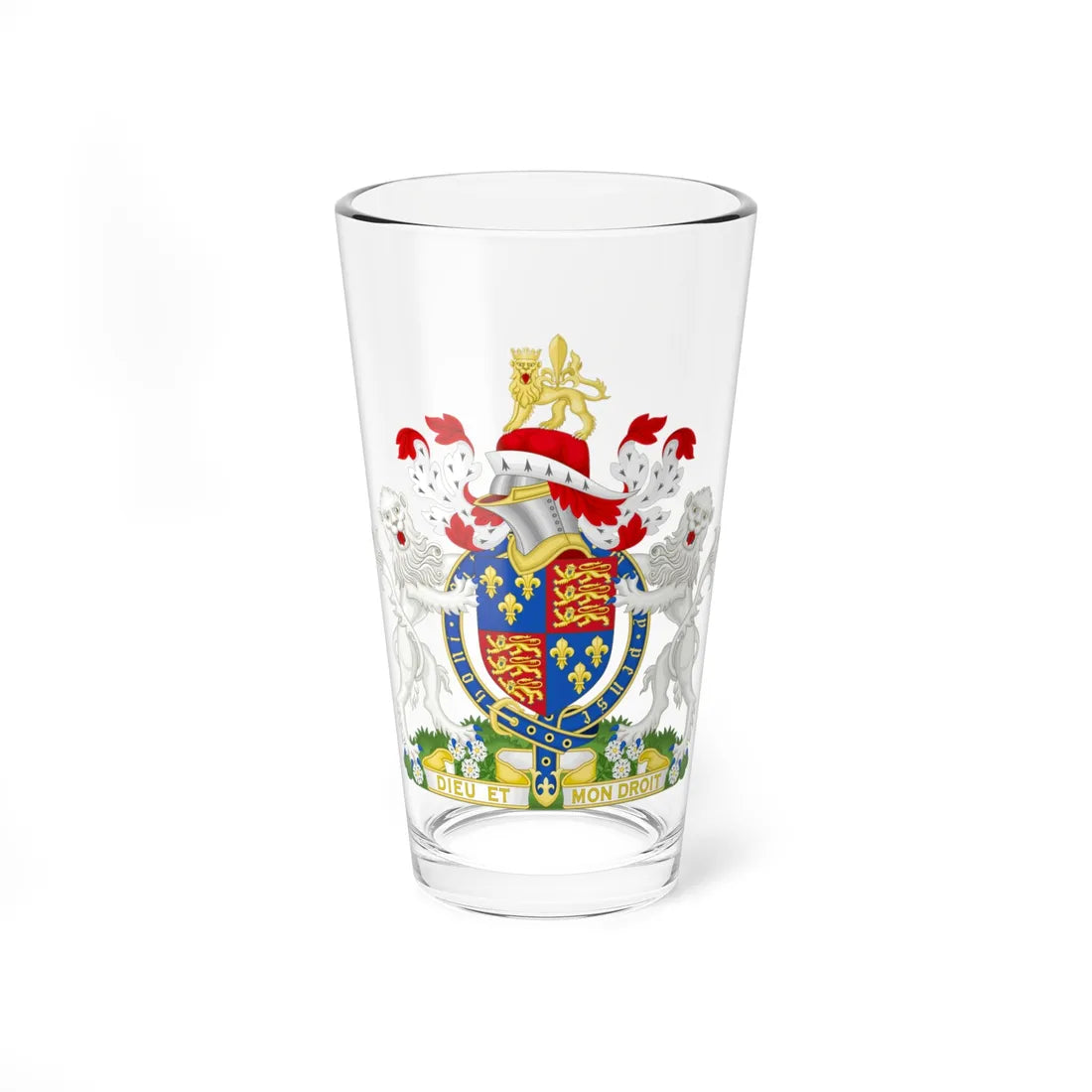 Coat of Arms of Edward IV of England 1461-1483 Crest Variant (England) (Coat of Arms) Pint Glass 16oz 16oz - Go Mug Yourself