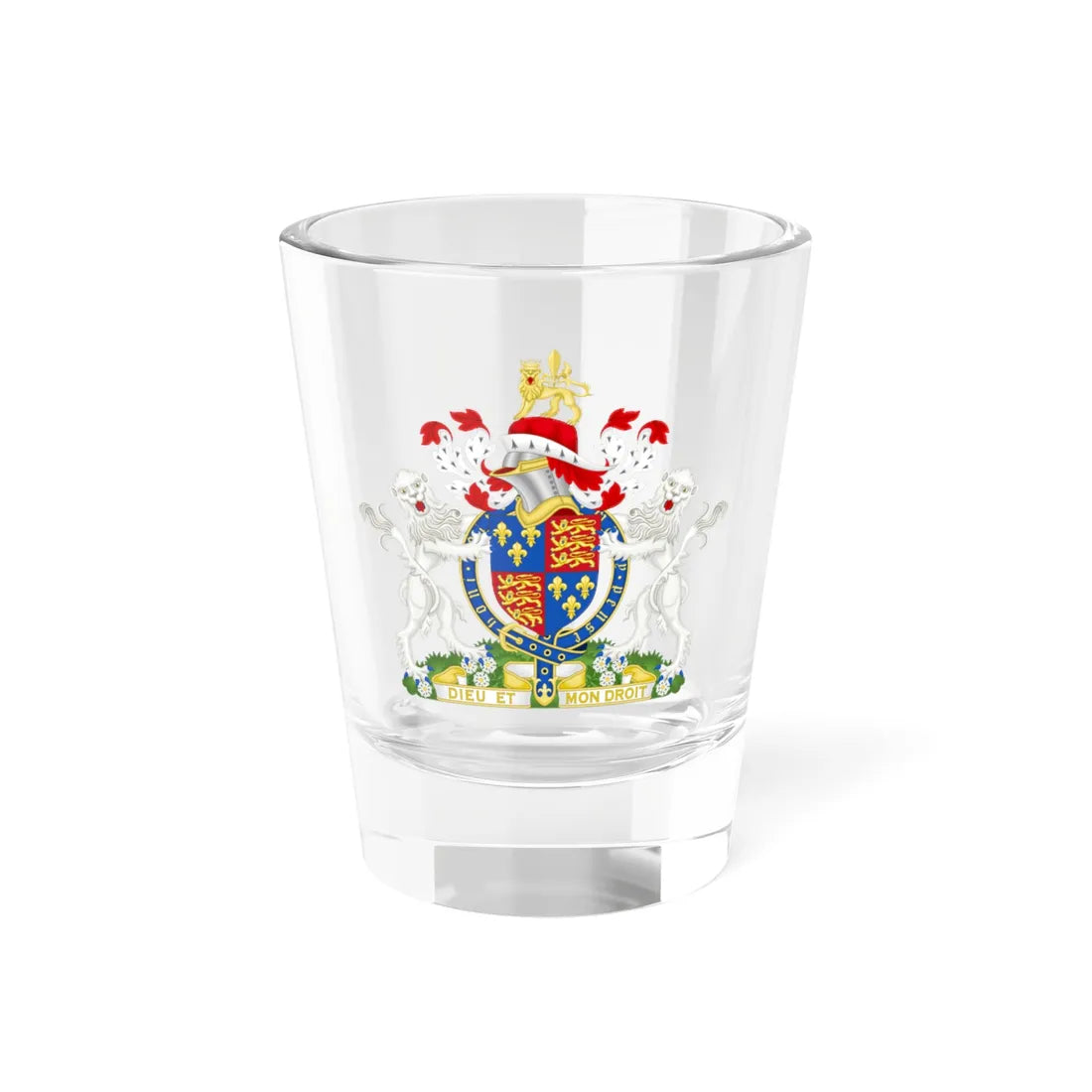 Coat of Arms of Edward IV of England 1461-1483 Crest Variant (England) (Coat of Arms) Shot Glass 1.5oz 1.5oz - Go Mug Yourself