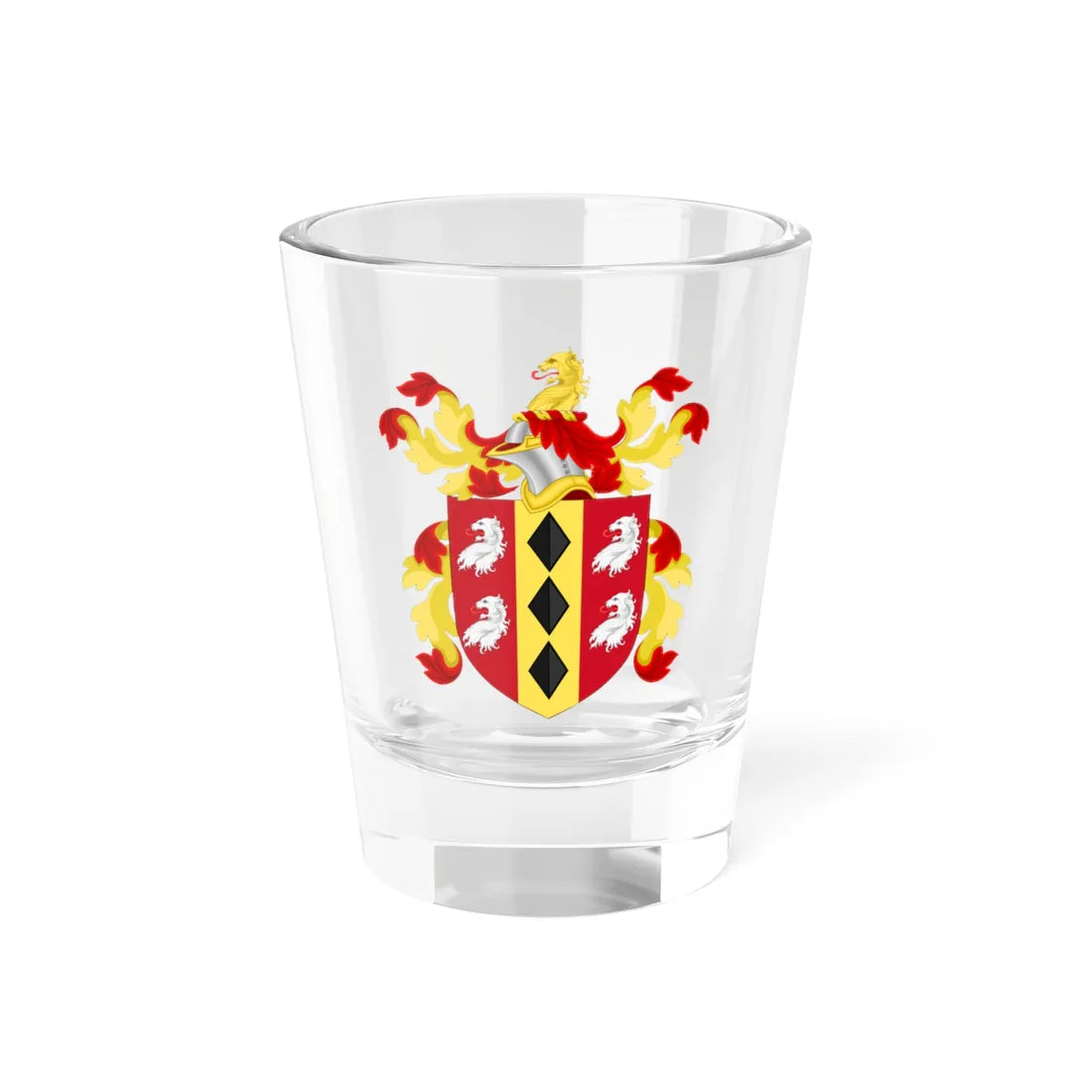 Coat of Arms of Edward Preble (United States) (Coat of Arms) Shot Glass 1.5oz 1.5oz - Go Mug Yourself