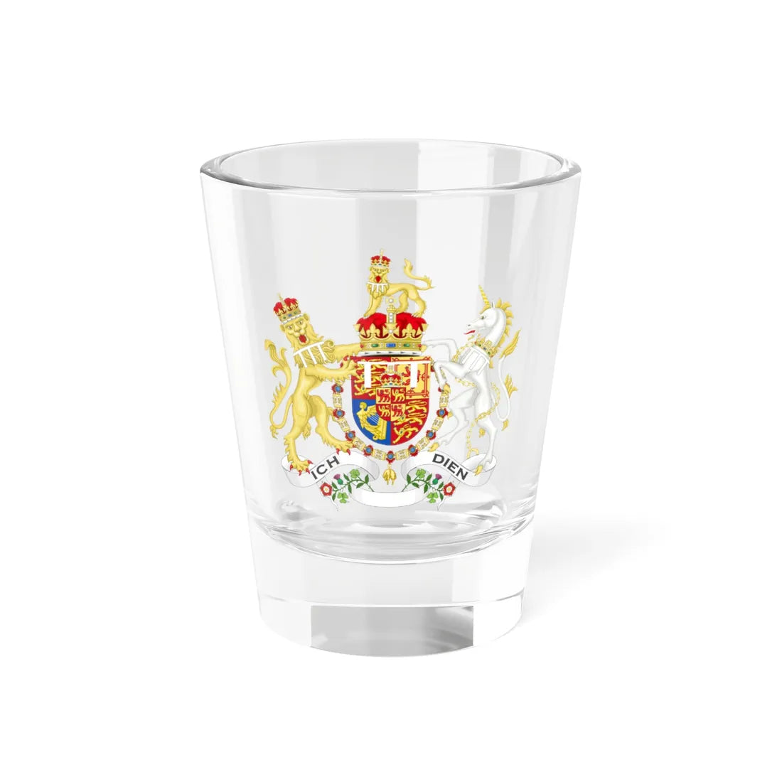 Coat of Arms of Edward Prince of Wales Order of the Golden Fleece (United Kingdom) (Coat of Arms) Shot Glass 1.5oz 1.5oz - Go Mug Yourself