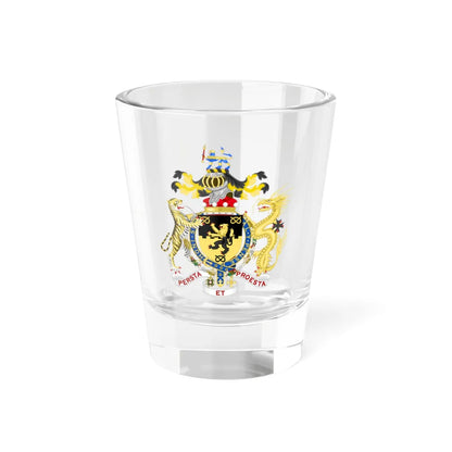 Coat of Arms of Edwin Baron Bramall (United Kingdom) (Coat of Arms) Shot Glass 1.5oz 1.5oz - Go Mug Yourself