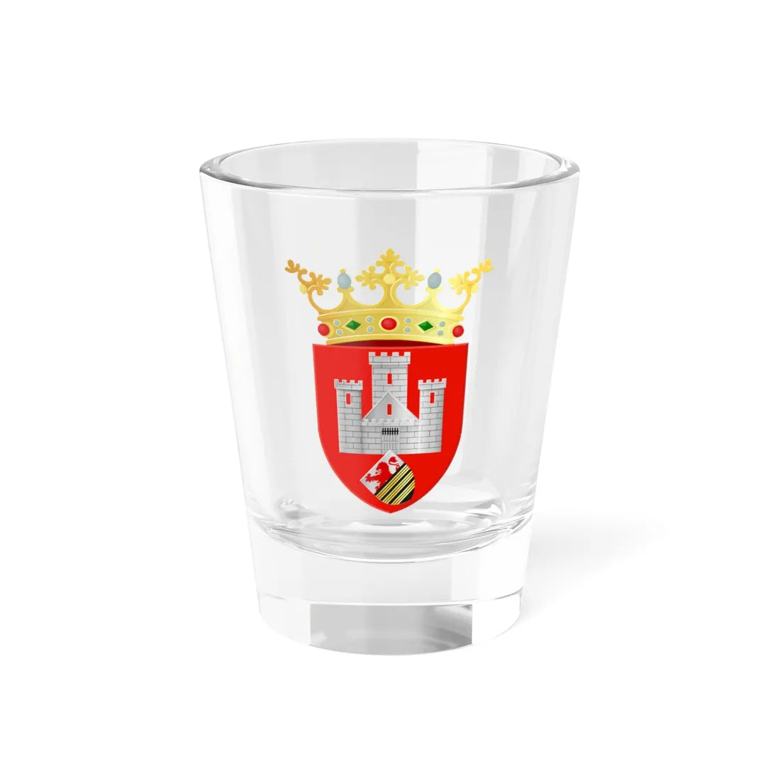 Coat of arms of Eersel (Netherlands) (Coat of Arms) Shot Glass 1.5oz 1.5oz - Go Mug Yourself