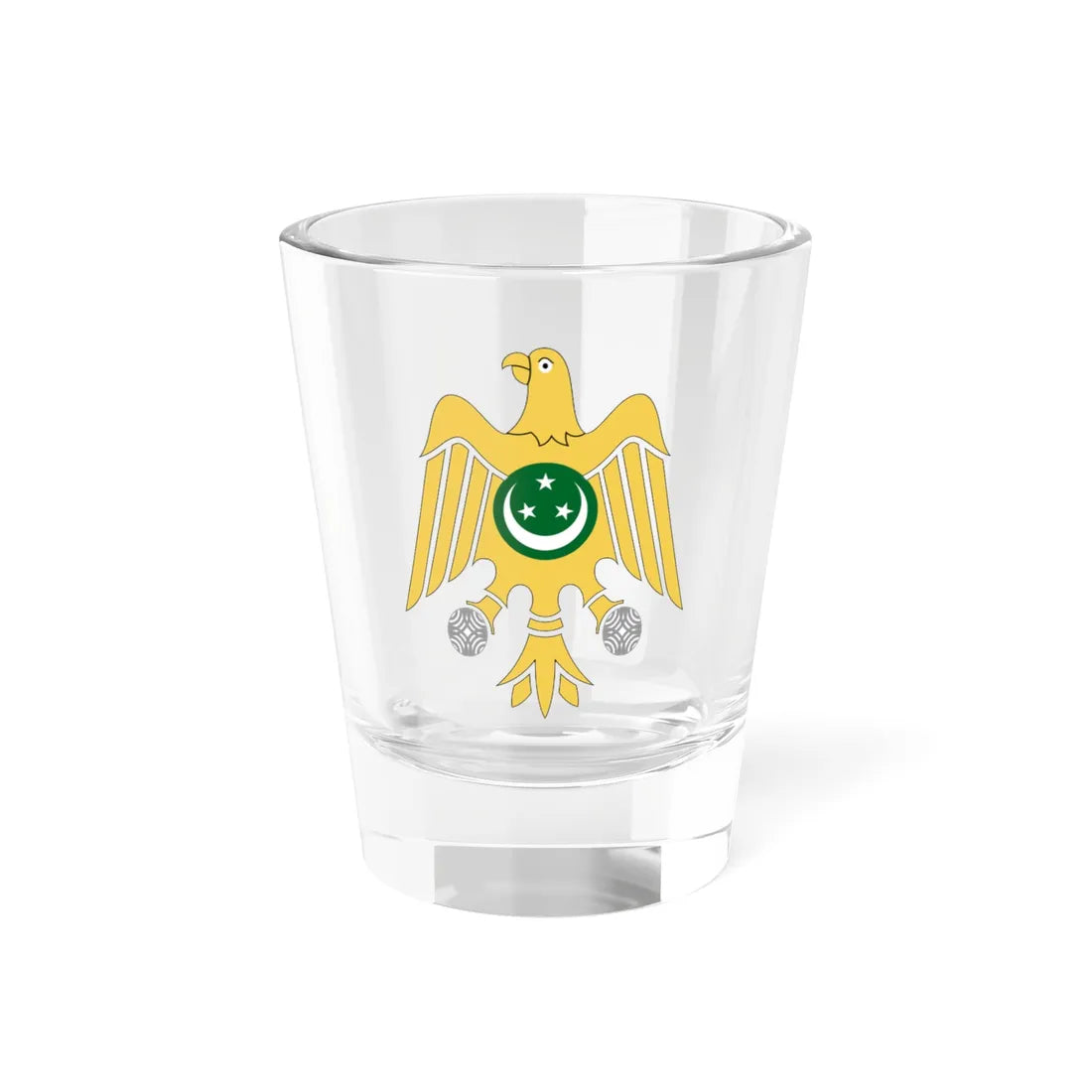 Coat of arms of Egypt 1953-1958 (Egypt) (Coat of Arms) Shot Glass 1.5oz 1.5oz - Go Mug Yourself