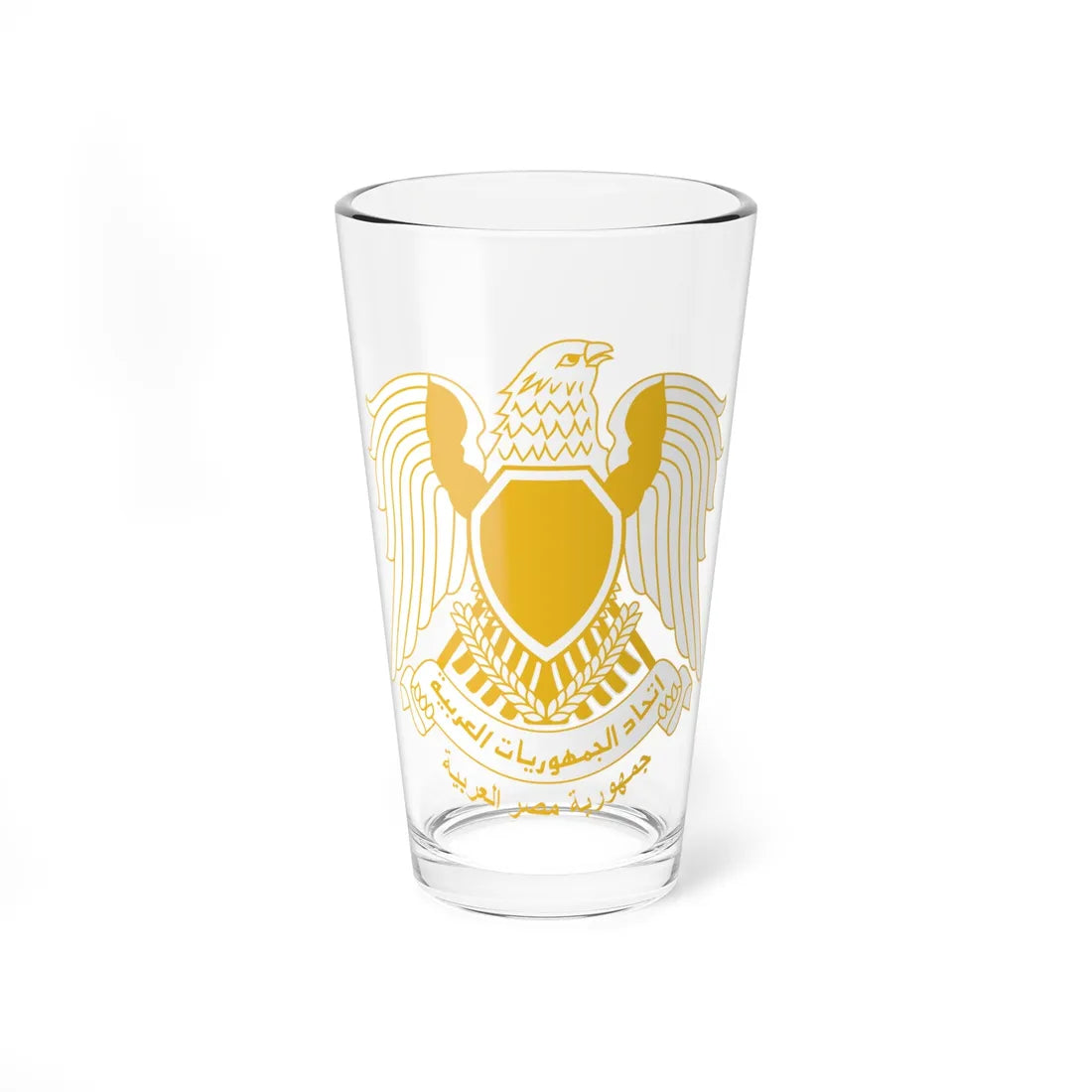 Coat of arms of Egypt 1972-1984 (Egypt) (Coat of Arms) Pint Glass 16oz 16oz - Go Mug Yourself