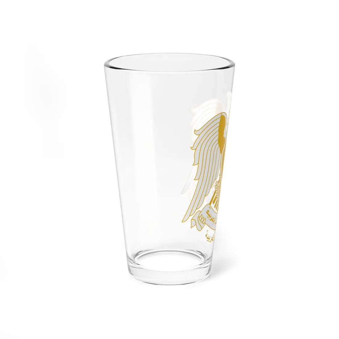 Coat of arms of Egypt 1972-1984 (Egypt) (Coat of Arms) Pint Glass 16oz - Go Mug Yourself