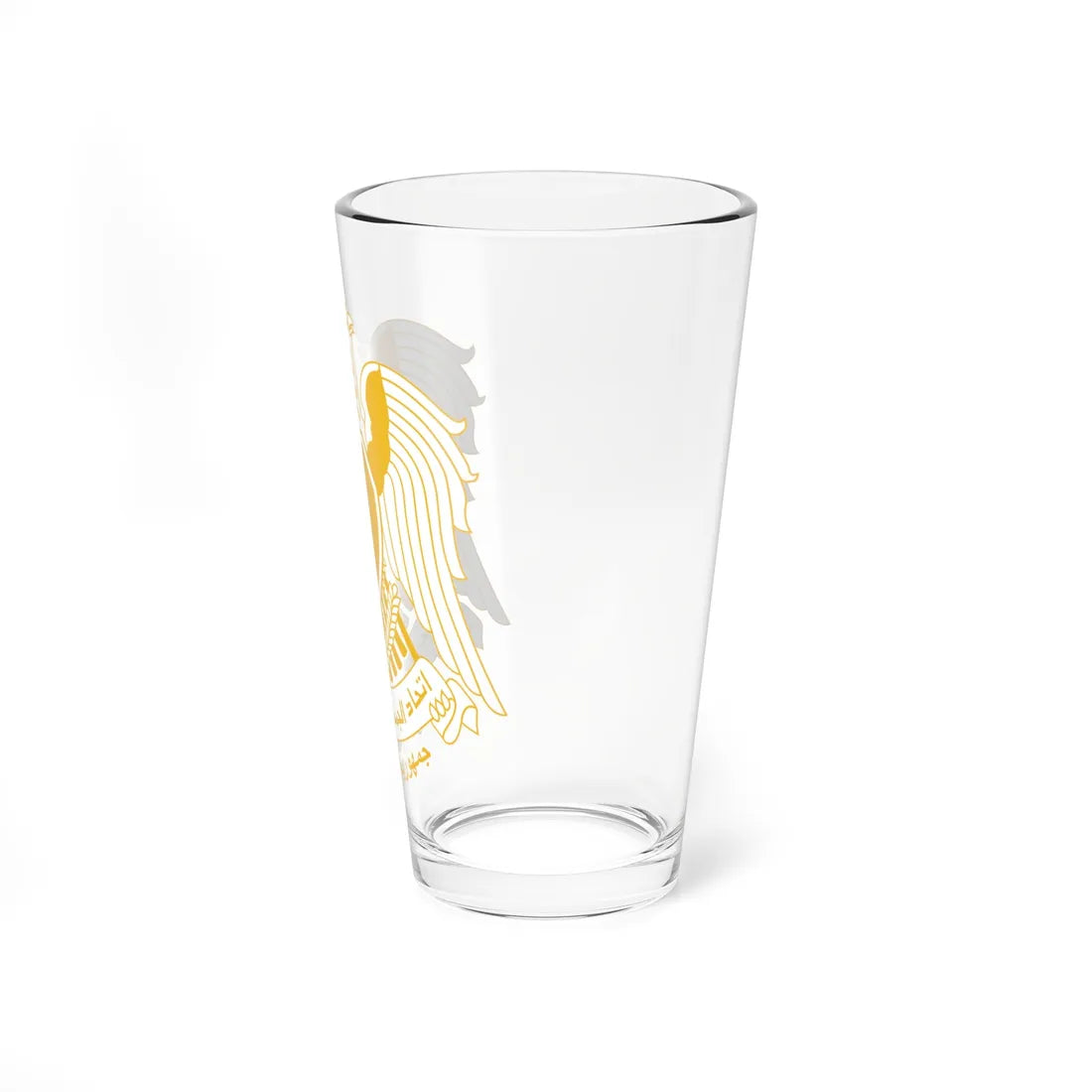 Coat of arms of Egypt 1972-1984 (Egypt) (Coat of Arms) Pint Glass 16oz - Go Mug Yourself