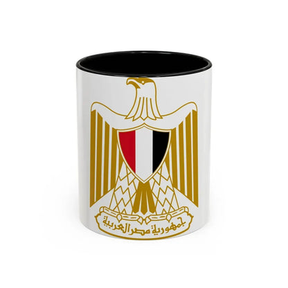 Coat of arms of Egypt (Official) - Accent Coffee Mug 11oz Black - Go Mug Yourself