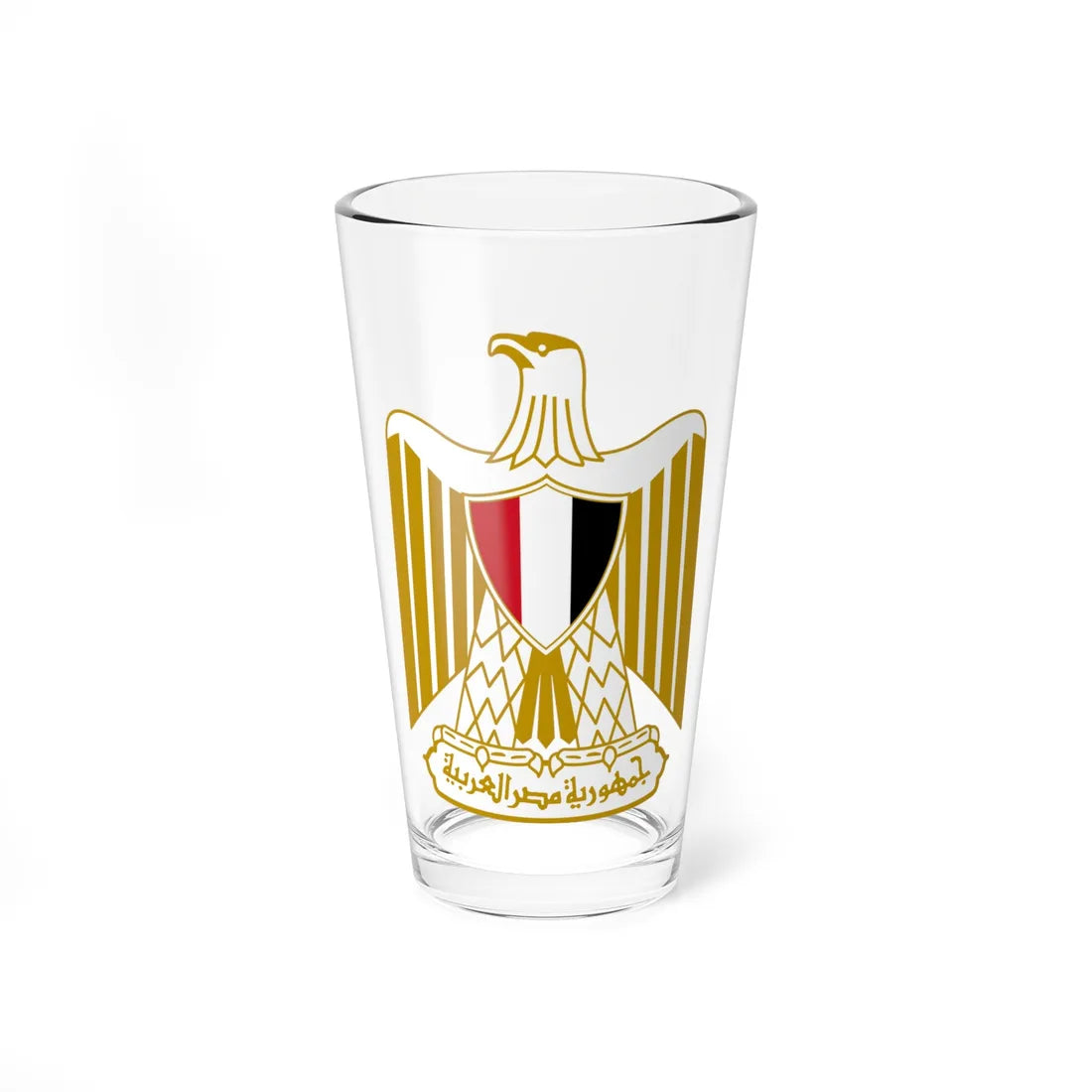 Coat of arms of Egypt Official (Egypt) (Coat of Arms) Pint Glass 16oz 16oz - Go Mug Yourself