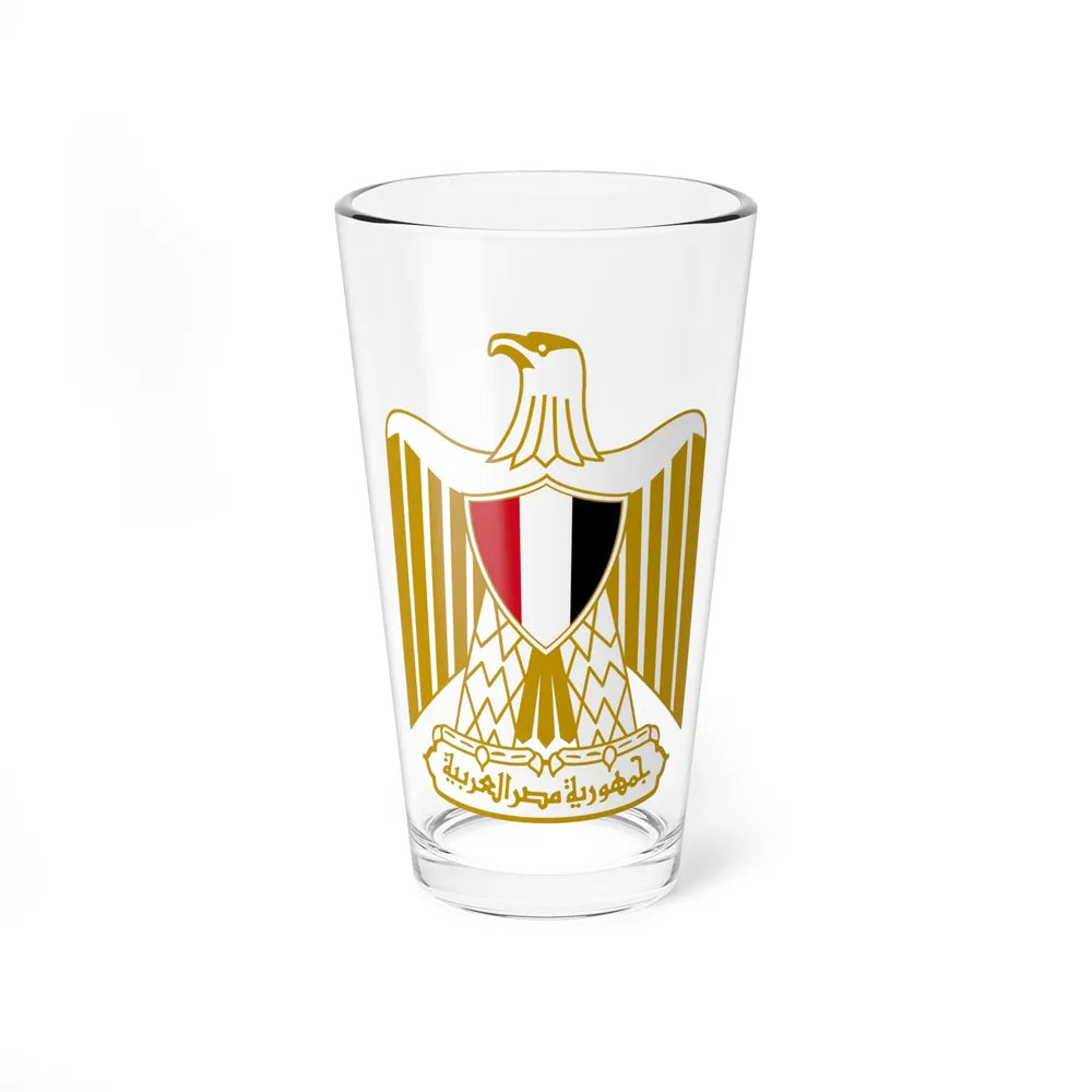 Coat of arms of Egypt (Official) - Pint Glass 16oz-16oz-Go Mug Yourself