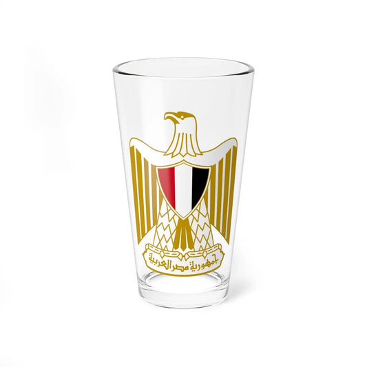 Coat of arms of Egypt (Official) - Pint Glass 16oz-16oz-Go Mug Yourself