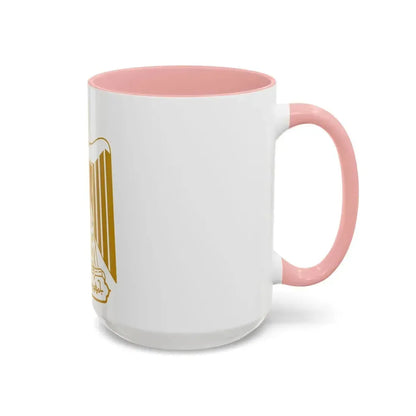 Coat of arms of Egypt (on flag) - Accent Coffee Mug - Go Mug Yourself