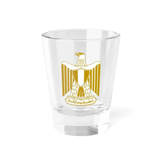 Coat of arms of Egypt (on flag) - Shot Glass 1.5oz 1.5oz - Go Mug Yourself