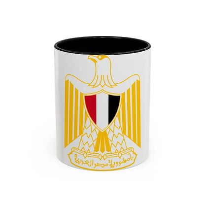 Coat of arms of Egypt (variant) - Accent Coffee Mug 11oz Black - Go Mug Yourself
