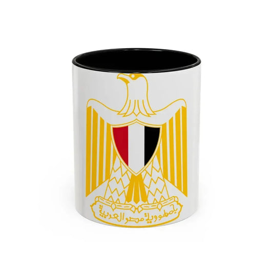 Coat of arms of Egypt (variant) - Accent Coffee Mug 11oz Black - Go Mug Yourself