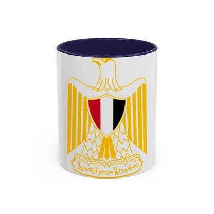 Coat of arms of Egypt (variant) - Accent Coffee Mug 11oz Navy - Go Mug Yourself