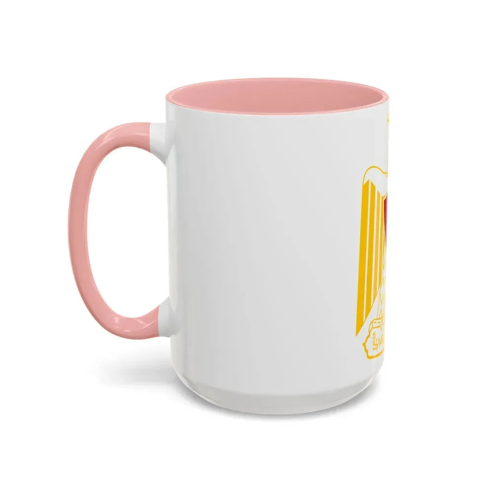Coat of arms of Egypt (variant) - Accent Coffee Mug - Go Mug Yourself