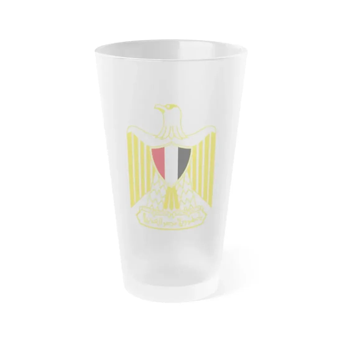 Coat of arms of Egypt (variant) - Frosted Pint Glass 16oz Default Title - Go Mug Yourself