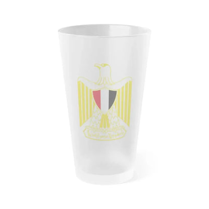Coat of arms of Egypt (variant) - Frosted Pint Glass 16oz Default Title - Go Mug Yourself
