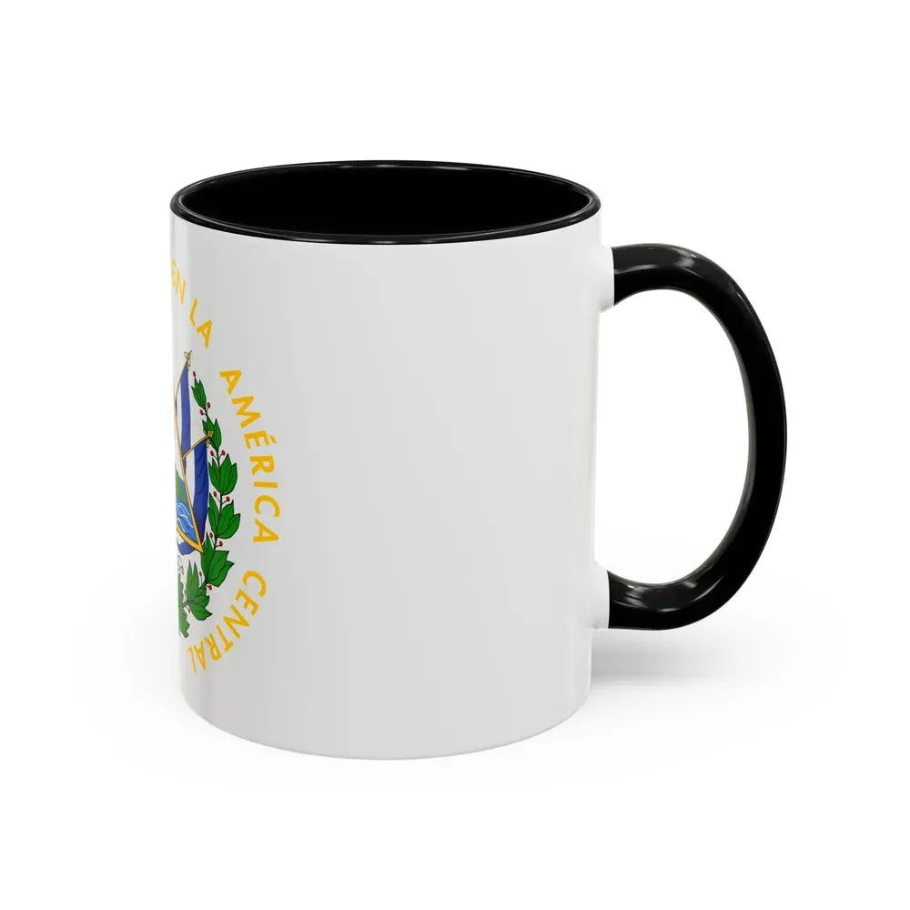 Coat of arms of El Salvador - Accent Coffee Mug - Go Mug Yourself