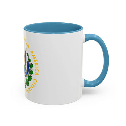 Coat of arms of El Salvador - Accent Coffee Mug - Go Mug Yourself