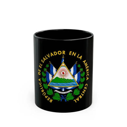 Coat of arms of El Salvador - Black Coffee Mug 11oz - Go Mug Yourself