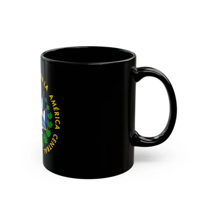 Coat of arms of El Salvador - Black Coffee Mug-Go Mug Yourself