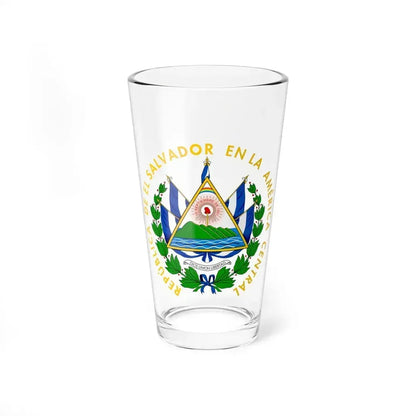 Coat of arms of El Salvador - Pint Glass 16oz 16oz - Go Mug Yourself