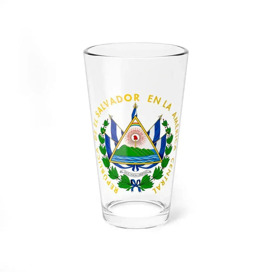 Coat of arms of El Salvador - Pint Glass 16oz 16oz - Go Mug Yourself