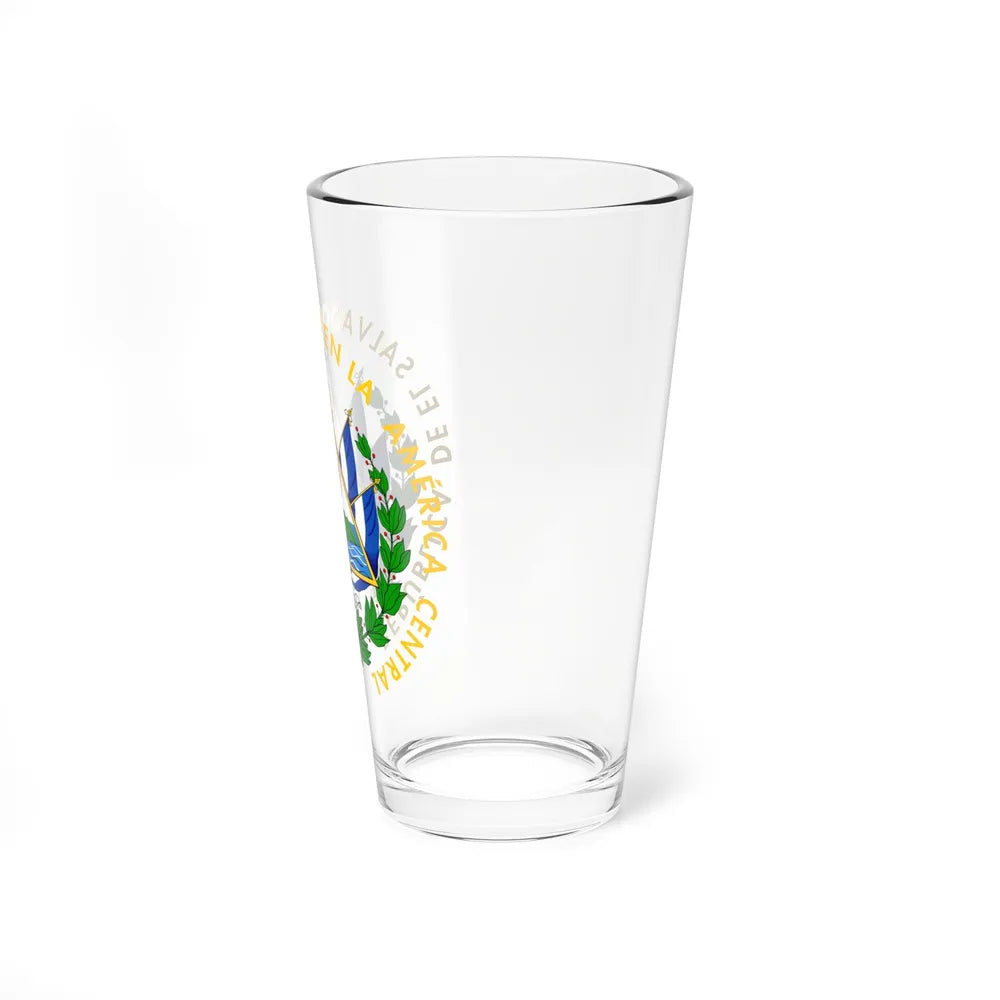 Coat of arms of El Salvador - Pint Glass 16oz-Go Mug Yourself