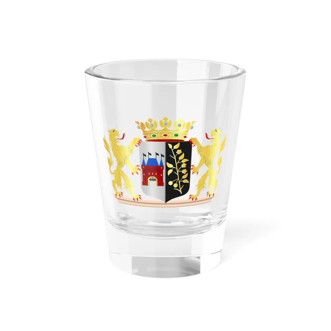 Coat of arms of Elburg (Netherlands) (Coat of Arms) Shot Glass 1.5oz 1.5oz - Go Mug Yourself