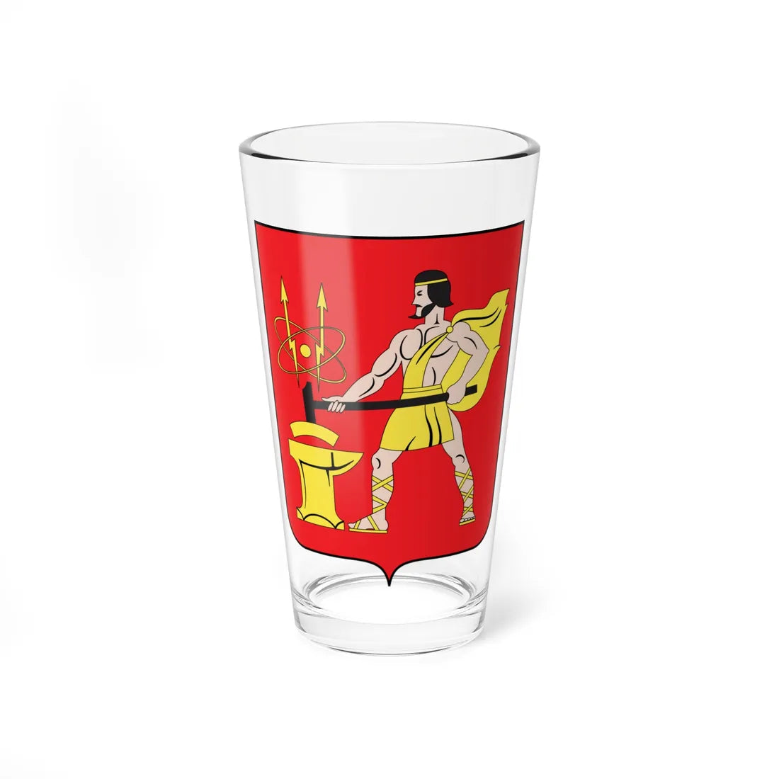 Coat of Arms of Elektrostal Moscow oblast (Russia) (Coat of Arms) Pint Glass 16oz 16oz - Go Mug Yourself