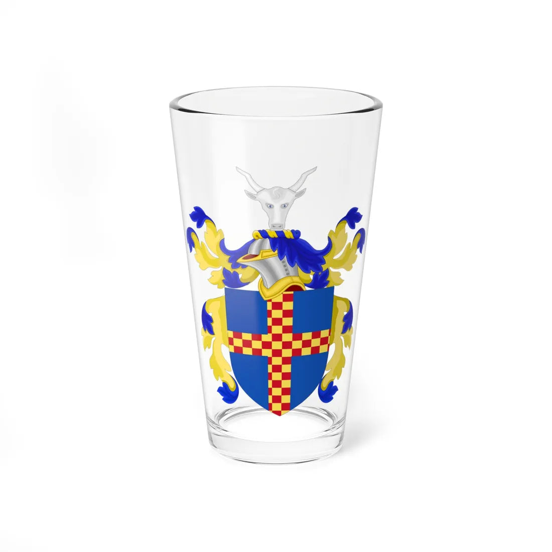 Coat of Arms of Eli Whitney (United States) (Coat of Arms) Pint Glass 16oz 16oz - Go Mug Yourself