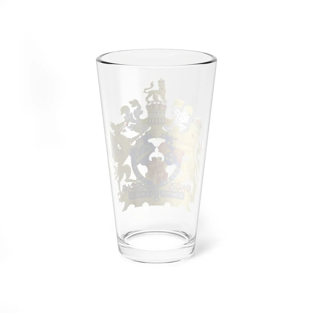 Coat of Arms of Elizabeth I of England 1558-1603 Three Shields Variant 1 (England) (Coat of Arms) Pint Glass 16oz - Go Mug Yourself