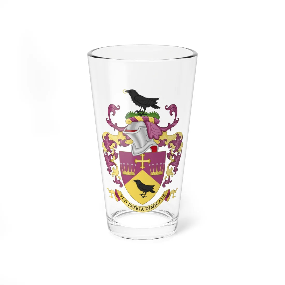 Coat of Arms of Ellesmere College (England) (Coat of Arms) Pint Glass 16oz 16oz - Go Mug Yourself
